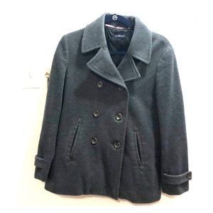 Lands End wool pea coat